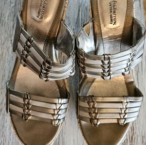 Kohl's Gold Wedge Shoes